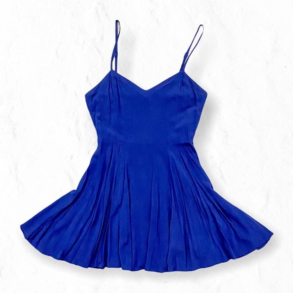 Talula Dresses & Skirts - Talula Lipinski Aritzia Navy Skater Mini Dress 6